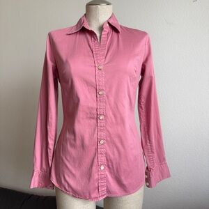 Banana Republic Stretch Button Down Shirt - Pink
